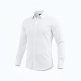 Erkek Klasik Gömlek, Uzun Kollu, Düğmeli, İş ve Günlük Kullanım (2XL, BEYAZ)