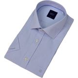 Erkek Klasik Kuşgözü Desen Kısa Kol Gömlek 9404 BGL-ST04573 - Buz Mavi