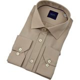 Erkek Klasik Petek Doku Uzun Kol Gömlek 3718 BGL-ST04397 - Camel