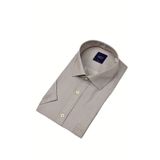 Erkek Klasik Piti Kare Kısa Kol Gömlek 9399 BGL-ST04577 BEJ XL