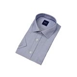 Erkek Klasik Piti Kare Kısa Kol Gömlek 9399 BGL-ST04577 İNDİGO XL