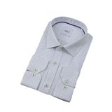 Erkek Klasik Puantiyeli Uzun Kol Gömlek 3706 BGL-ST04395 LACİVERT S