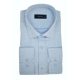 Erkek Klasik Uzun Kol Gömlek BGL-ST03009 BUZ.MAVİ L