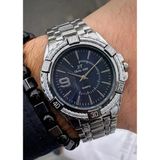 Erkek Kol Saati Siyah Bileklik Hediyeli Metal Kordon Analog Spor Saat Frn22