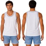 Erkek Kolsuz Sporcu Atlet Seti Yazlık Bisiklet Yaka, Süprem Penye Kumaş, Rahat Kesim,Günlük ve Spor Kullanım İçin Çok Renkli Paket (1, Beyaz, XL)
