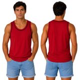 Erkek Kolsuz Sporcu Atlet Seti Yazlık Bisiklet Yaka, Süprem Penye Kumaş, Rahat Kesim,Günlük ve Spor Kullanım İçin Çok Renkli Paket (1, Kırmızı, L)