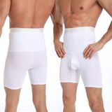 Erkek Korse Göbek Bel Şekillendirici Inceltici Sıkilaştırıcı Düzleştirici Korseli Külot Boxer Korse - M - Beyaz