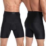 Erkek Korse Göbek Bel Şekillendirici Inceltici Sıkilaştırıcı Düzleştirici Korseli Külot Boxer Korse - M - Siyah