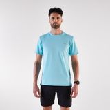 Erkek Koşu Tişörtü - Grafik Mavi - Kiprun Run 500