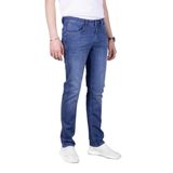 Erkek Kot Pantolon Slim Fit Mavi Düz Paça 5 Cepli Jean NCS JEANS 2254 6138 MAVİ 38