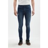 Erkek Koyu Lacivert Straight Fit Jean Pantolon