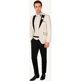 Erkek Krem Kırlangıç Yaka Slim Fit Damatlık - 46 / 6 - 6 Drop