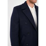 Erkek Kruvaze Kaban-Palto Regular Fit Lacivert 56