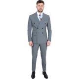 Erkek Kruvaze Takım Elbise 5001 GRİ MAVİ 46