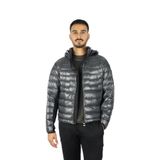 Erkek Kuş Tüyü Dolgulu Kapüşonlu Uzun Kollu Gri Mont 50541299-027