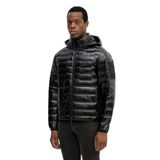 Erkek Kuş Tüyü Dolgulu Kapüşonlu Uzun Kollu Siyah Mont 50541299-001