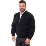 Erkek Lacivert Astarlı Çelik Örgü Hırka Düzastarlı1