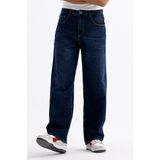 Erkek Lacivert Baggy Bol Kot Pantolon Bol Paça - 29