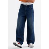 Erkek Lacivert Baggy Bol Kot Pantolon Bol Paça - 30