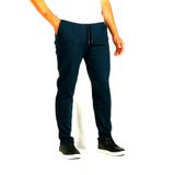 Erkek Lacivert Bel İpli Slim Fit Yan Cepli Armürlü Jogger Pantolon NCS JEANS 1642