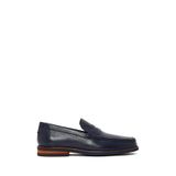 Erkek Lacivert Deri Loafer 26SFD6704FT