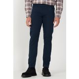 Erkek Lacivert Kanvas Slim Fit Dar Kesim 5 Cep Esnek Pantolon