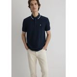 Erkek Lacivert M066039-30651 Polo Yaka T-Shirt - 3XL