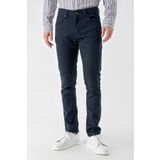 Erkek Lacivert Mevsimlik Pamuk 5 Cep Slim Fit Jean Pantolon