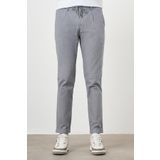 Erkek Lacivert Pamuk Keten Trend İpli Jogger Slim Fit Spor Pantolon