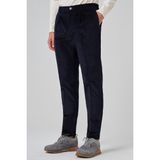 Erkek Lacivert Pamuk Trend Fitilli Kadife Lastikli Slim Fit Pantolon