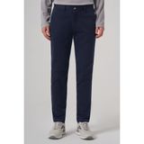 Erkek Lacivert Pamuk Trend Slim Fit Chino Pantolon