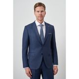 Erkek Lacivert Poliviskon Slim Fit Mono Yaka Takım Elbise - 54 - 6 Drop