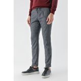 Erkek Lacivert Poliviskon Trend İpli Jogger Slim Fit Spor Pantolon