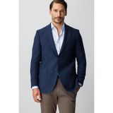 Erkek Lacivert Regular Fit Mono Yaka Ceket – Desenli