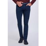 Erkek Lacivert Regular Fit Rahat Kesim 5 Cep Esnek Chino Pantolon