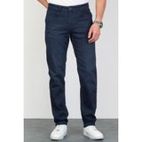 Erkek Lacivert Regular Fit Rahat Kesim Esnek Likralı Denim Jeans Kot Pantolon HLTHE003005 - Mavi - 29 / 30