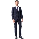 Erkek Lacivert Slim Fit Basic 6 Drop Takım Elbise