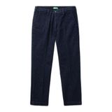 Erkek Lacivert Slim Fit Denim Chino Pantolon