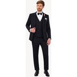 Erkek Lacivert Slim Fit Yelekli Damatlık - 62 / 6