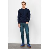 Erkek Lacivert Standart Bisiklet Yaka Sweatshirt