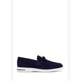 Erkek Lacivert Süet Deri Casual Loafer 26SFD670810