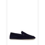 Erkek Lacivert Süet Deri Loafer 26SFD612310