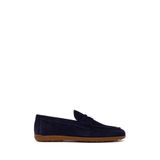 Erkek Lacivert Süet Deri Loafer 26SFD620710