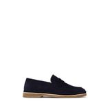 Erkek Lacivert Süet Deri Loafer 26SFD621610