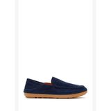 Erkek Lacivert Süet Deri Loafer 26SFD697910