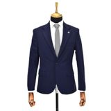 Erkek Lacivert Tek Spor Ceket Çift Yırtmaçlı BGL-ST03974 LACİVERT 46