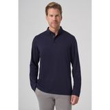 Erkek Lacivert Trend Polo Yaka Rayon Sweatshirt