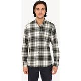 Erkek Lacivert Yeşil Regular Fit Yaka Düğmeli Oduncu Gömlek - 3XL - Lacivert - Yeşil