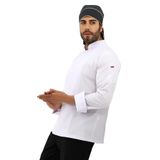 Erkek Likralı Aşçı Ceket - 6401 Beyaz Soft