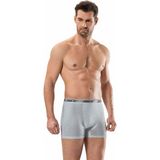 Erkek Likralı Boxer 6'lı Paket - 156 - Gri